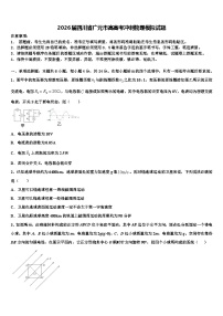 2026届四川省广元市高高考冲刺物理模拟试题含解析