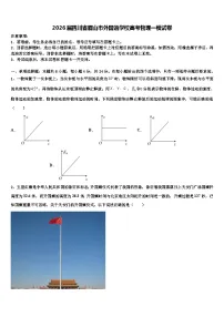 2026届四川省眉山市外国语学校高考物理一模试卷含解析