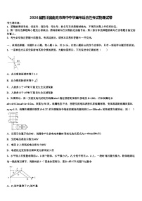2026届四川省南充市阆中中学高考适应性考试物理试卷含解析