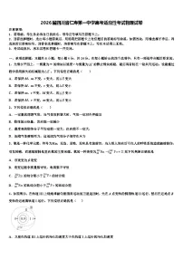 2026届四川省仁寿第一中学高考适应性考试物理试卷含解析
