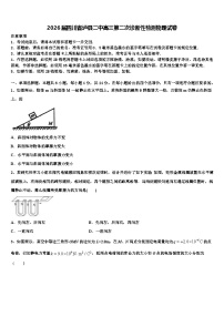 2026届四川省泸县二中高三第二次诊断性检测物理试卷含解析