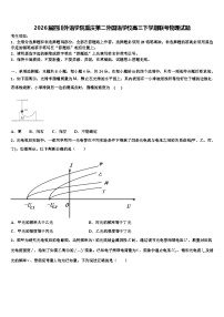 2026届四川外语学院重庆第二外国语学校高三下学期联考物理试题含解析