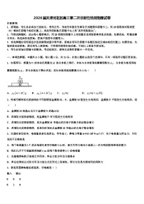 2026届天津河北区高三第二次诊断性检测物理试卷含解析