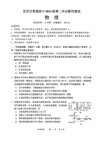 2026年四川省宜宾市高三下学期高考二模 物理试题（含答案）
