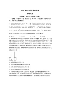 2026届安徽师范大学附属中学等高三下学期开学综合素质检测物理试卷含答案