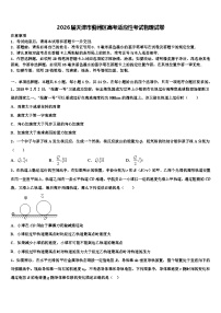 2026届天津市蓟州区高考适应性考试物理试卷含解析