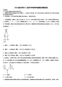2026届天津市十二重点中学高考考前模拟物理试题含解析