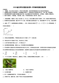 2026届天津市武清区杨村第一中学高考物理五模试卷含解析