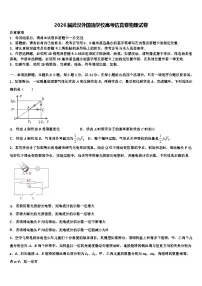 2026届武汉外国语学校高考仿真卷物理试卷含解析