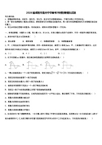 2026届咸阳市重点中学高考冲刺物理模拟试题含解析