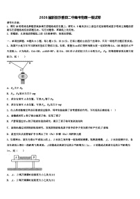 2026届新疆沙雅县二中高考物理一模试卷含解析