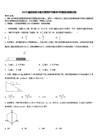 2026届新疆库尔勒市第四中学高考冲刺模拟物理试题含解析