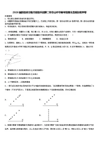 2026届新疆库尔勒市新疆兵团第二师华山中学高考物理全真模拟密押卷含解析