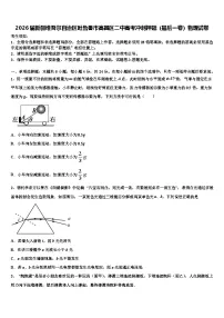 2026届新疆维吾尔自治区吐鲁番市高昌区二中高考冲刺押题（最后一卷）物理试卷含解析