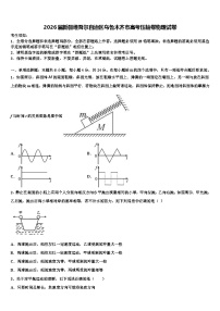 2026届新疆维吾尔自治区乌鲁木齐市高考压轴卷物理试卷含解析