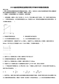 2026届远程授课湖北省襄阳市第五中学高考冲刺模拟物理试题含解析