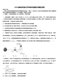 2026届徐州市重点中学高考考前提分物理仿真卷含解析