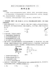 重庆市第八中学2026届高三下学期高考适应性月考卷（六）物理试题（含答案）
