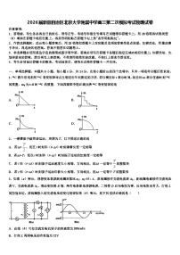 2026届新疆自治区北京大学附属中学高三第二次模拟考试物理试卷含解析