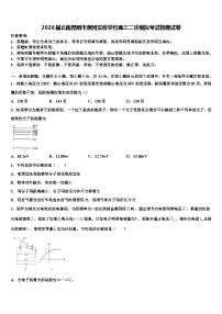 2026届云南昆明市黄冈实验学校高三二诊模拟考试物理试卷含解析
