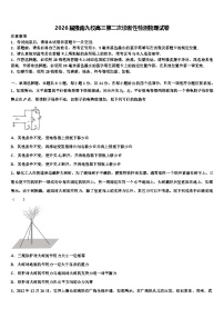 2026届豫南九校高三第二次诊断性检测物理试卷含解析