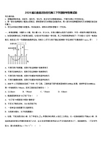 2026届云南省达标名校高三下学期联考物理试题含解析
