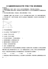 2026届新疆维吾尔自治区石河子第二中学高三下学期一模考试物理试题含解析