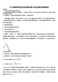 2026届新疆维吾尔自治区和田地区高三适应性调研考试物理试题含解析