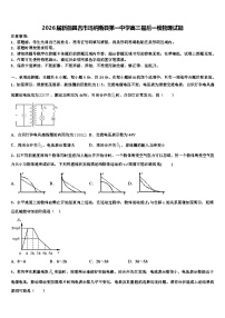 2026届新疆昌吉市玛纳斯县第一中学高三最后一模物理试题含解析