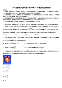 2026届西藏日喀则市南木林中学高三二诊模拟考试物理试卷含解析