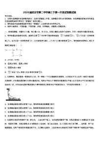 2026届武汉市第二中学高三下第一次测试物理试题含解析