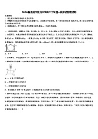 2026届温州市重点中学高三下学期一模考试物理试题含解析