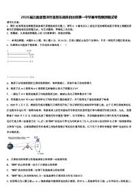 2026届云南省普洱市省景东彝族自治县第一中学高考物理四模试卷含解析