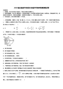 2026届云南省中央民族大附属中学高考物理四模试卷含解析