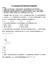 2026届云南省玉溪市民中高考适应性考试物理试卷含解析