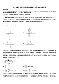 2026届云南省玉龙县第一中学高三一诊考试物理试卷含解析