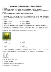 2026届云南省文山州砚山县一中高三二诊模拟考试物理试卷含解析