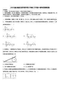 2026届云南省玉溪市新平县三中高三下学期一模考试物理试题含解析