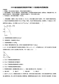 2026届云南省屏边县民族中学高三3月份模拟考试物理试题含解析