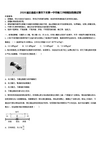 2026届云南省大理市下关第一中学高三冲刺模拟物理试卷含解析