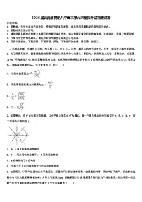 2026届云南省昆明八中高三第六次模拟考试物理试卷含解析