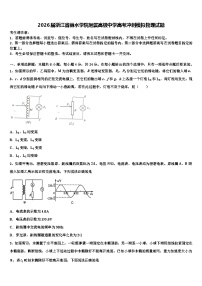 2026届浙江省丽水学院附属高级中学高考冲刺模拟物理试题含解析