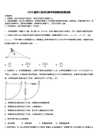 2026届浙江省名校高考考前模拟物理试题含解析