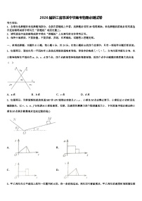 2026届浙江省慈溪中学高考物理必刷试卷含解析2