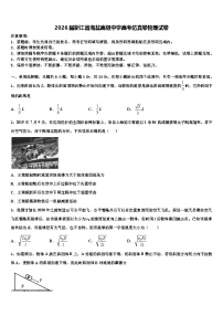 2026届浙江省海盐高级中学高考仿真卷物理试卷含解析