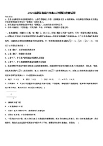 2026届浙江省嘉兴市高三冲刺模拟物理试卷含解析