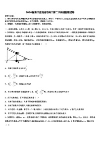 2026届浙江省湖州市高三第二次调研物理试卷含解析