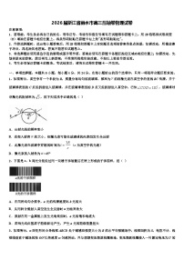 2026届浙江省丽水市高三压轴卷物理试卷含解析