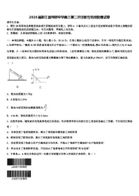 2026届浙江省柯桥中学高三第二次诊断性检测物理试卷含解析