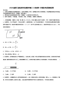 2026届浙江省杭州市杭州四中高三3月份第一次模拟考试物理试卷含解析